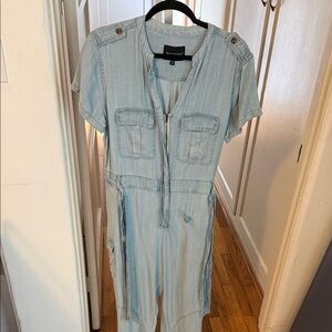 Velvet Heart Light Blue Denim Jumpsuit